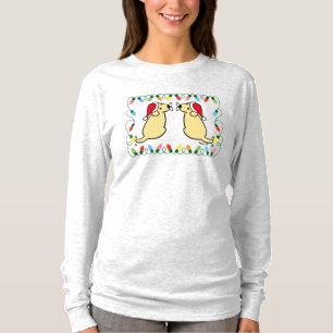 Gult Labradors jul Twin Santa T Shirt