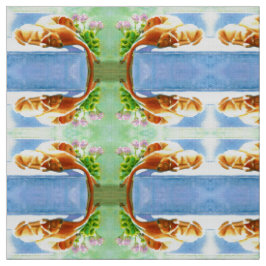 Gult Labradors on Couch Hund Fabric Tyg