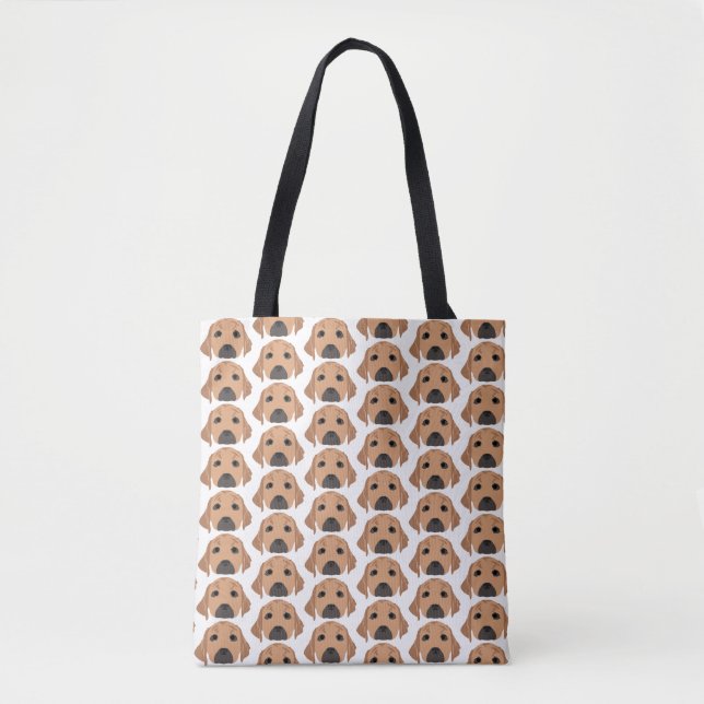 Gult Labradors on Tote Bag Tygkasse (Framsida)