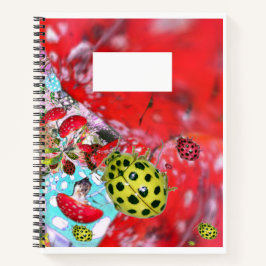 Gult Ladybugs ABC Brev Tracing Notebook