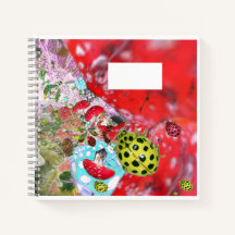 Gult Ladybugs ABC Brev Tracing Notebook