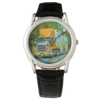 Gult Lastbil Freight Lastbil #Gift Watch Range Armbandsur