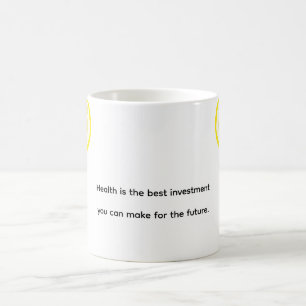 Gult Lemon Anpassningsbar Ord Kaffemugg