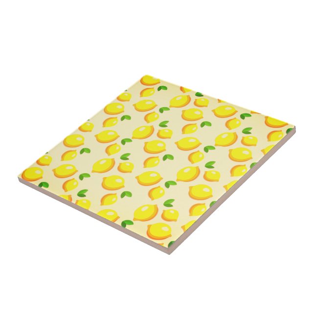 Gult Lemon Ceramic Tile Kakelplatta (Sidan)