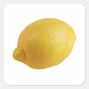 Gult Lemon, en ny ögonatcher Fyrkantigt Klistermärke