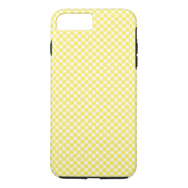 Gult Lemon Fruit Mönster Case-Mate iPhone Skal (Baksida)