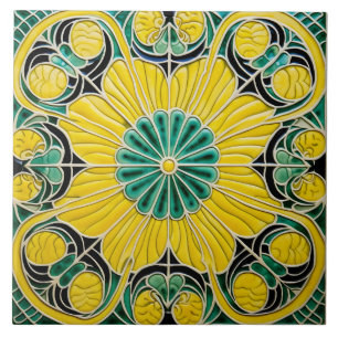 Gult Lemon Mediterranean Summer Kakelplatta