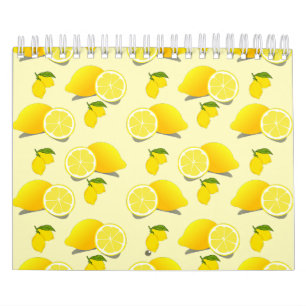 Gult Lemon Mönster Kalender