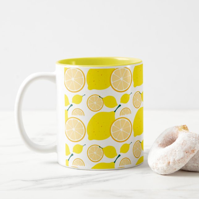 Gult Lemon Mugg (Med munk)