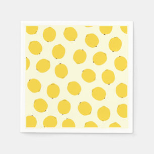 Gult Lemon Pappersservett