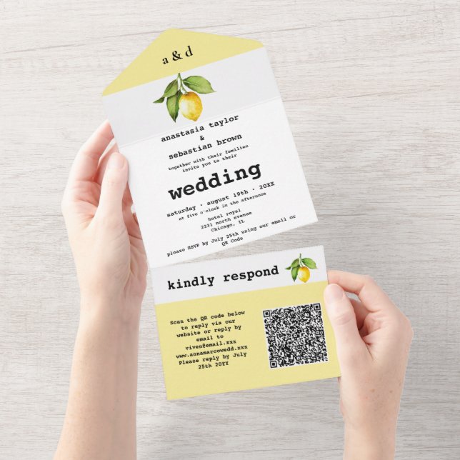 Gult Lemon QR-kod (Tearaway)