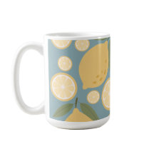 Gult Lemon Seamless Mönster