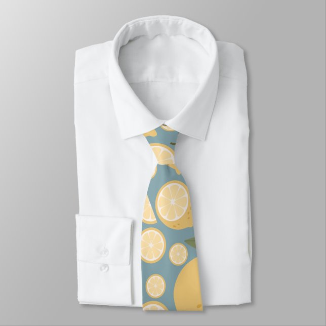Gult Lemon Seamless Mönster Slips (Bunden)