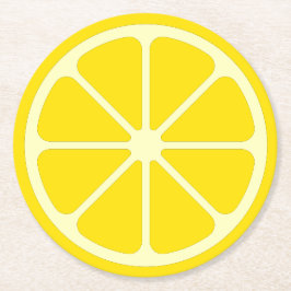 Gult Lemon Slice Party Papper Underlägg