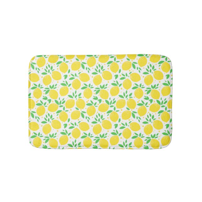 Gult Lemons Bath Mat Badrumsmatta (Framsidan)