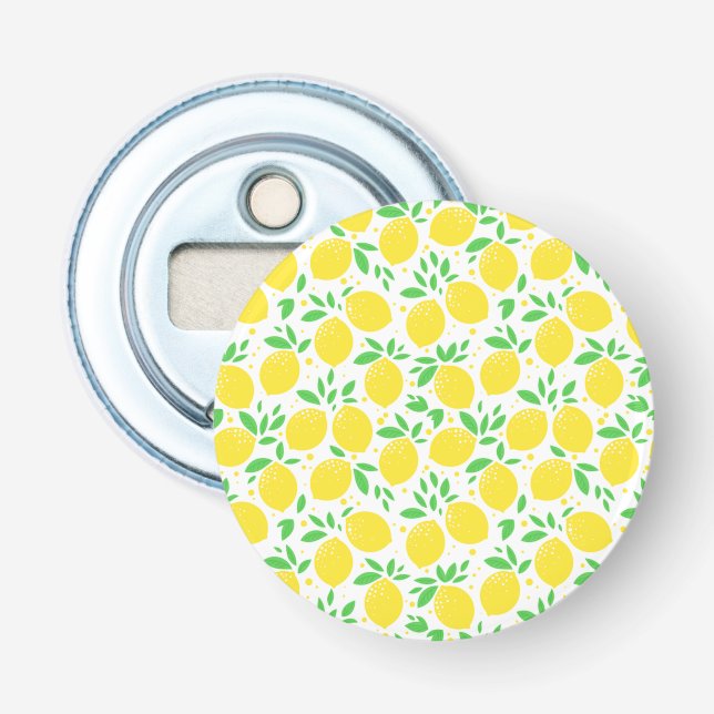 Gult Lemons Flaska-öppnare Flasköppnare (Framsidan)