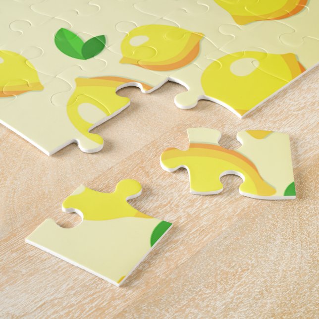 Gult Lemons Jigszawa Puzzle Pussel (Sidan)