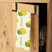 Gult Lemons Mönster Fresh Zety Tasty Lemony