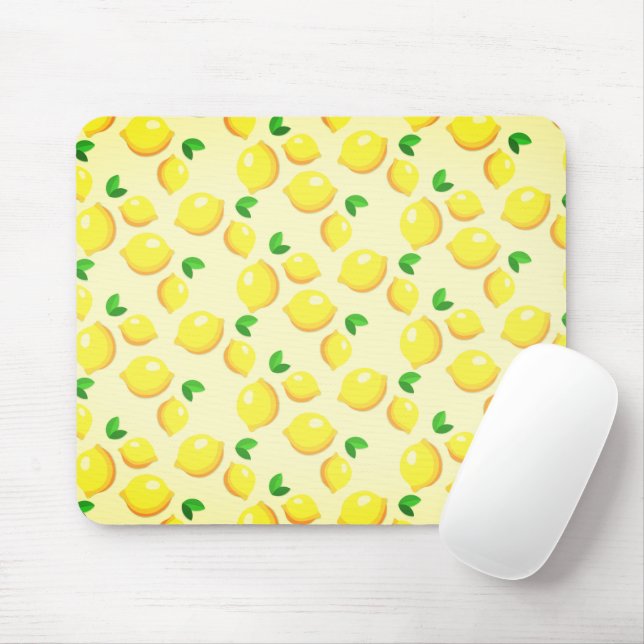 Gult Lemons musknapp Musmatta (Med mus)