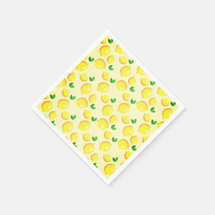 Gult Lemons Napkins Pappersservett