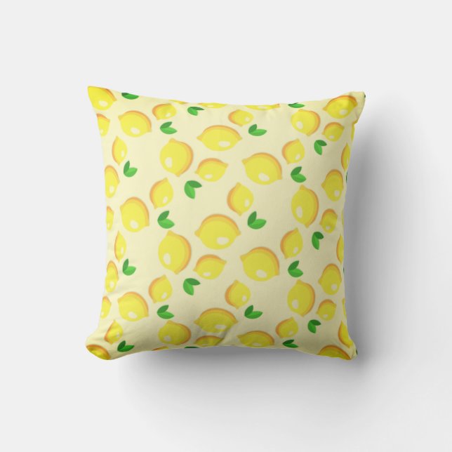 Gult Lemons Pillow Kudde (Framsida)