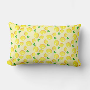Gult Lemons Pillow Lumbarkudde