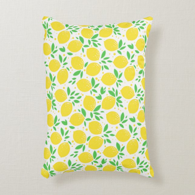 Gult Lemons Pillow Prydnadskudde (Framsidan(Vertikal))