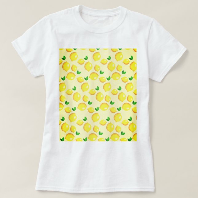 Gult Lemons T-Shirt (Design framsida)