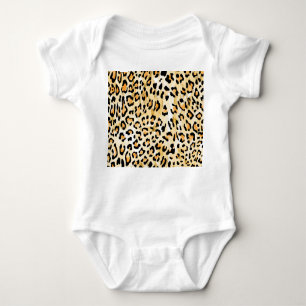 Gult leopard, handdragen. t shirt