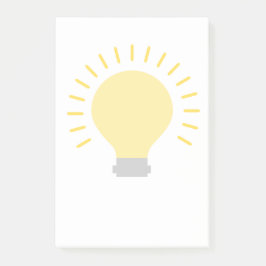 Gult Light Bulb Post-it Block
