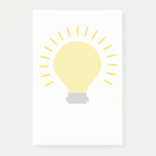 Gult Light Bulb Post-it Block