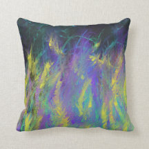 Gult Lila Flames Painting & Yahweh Ord Art