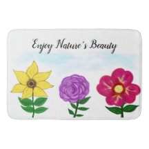 Gult Lila Fuchsia Flowers