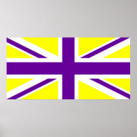 Gult Lila Union Jack