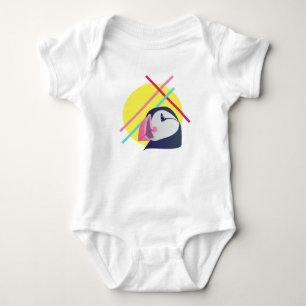Gult Lilla puffande T Shirt
