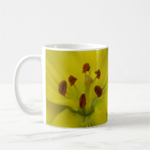 Gult Lily Blommigt Mugg