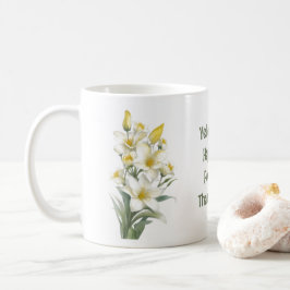 Gult Lily Flowers Kaffemugg