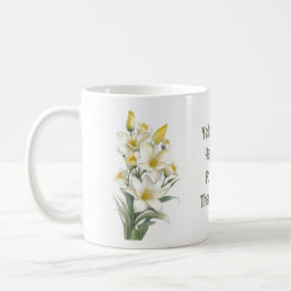 Gult Lily Flowers Kaffemugg