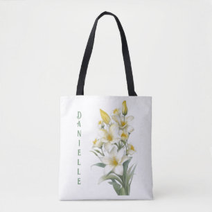 Gult Lily Flowers Personlig Tygkasse
