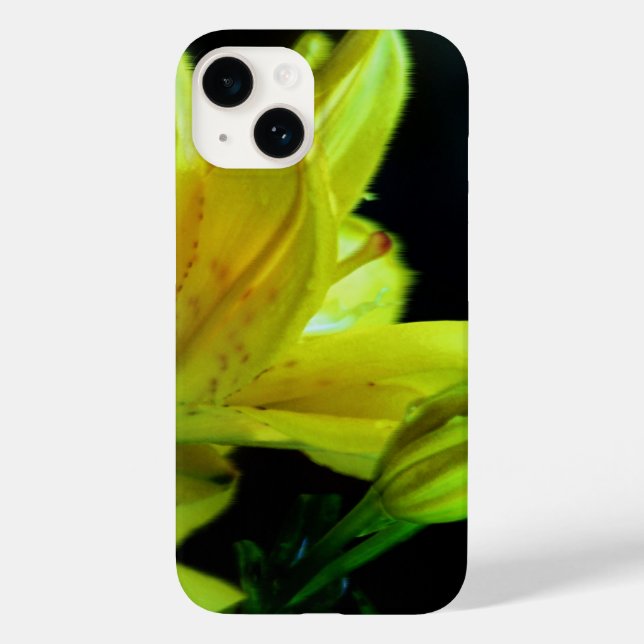 Gult Lily med Vind Effect by Shirley Taylor (Baksida)