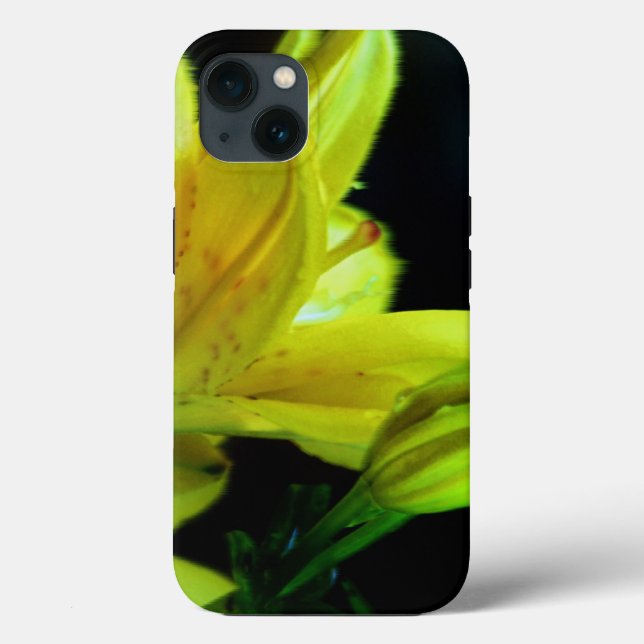Gult Lily med Vind Effect by Shirley Taylor (Baksida)