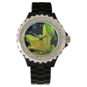 Gult Lily med Vind Effect by Shirley Taylor Armbandsur