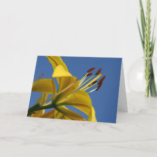 Gult Lily Mors dag Card Kort
