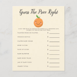 Gult Little Cutie Baby Shower gissar Pris