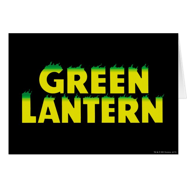 Gult Logotyp Flames Hälsningskort (Framsidan Horizontal)