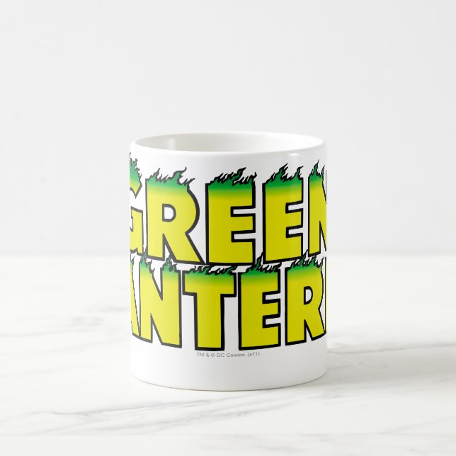 Gult Logotyp Flames Kaffemugg (Center)