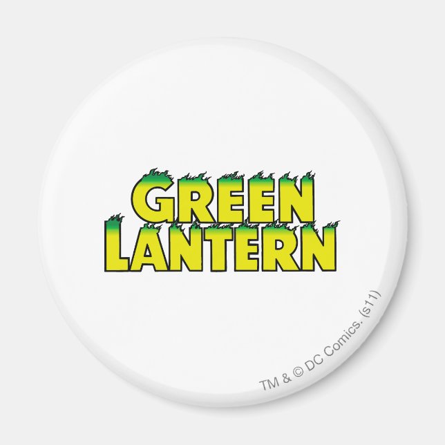 Gult Logotyp Flames Magnet (Framsidan)