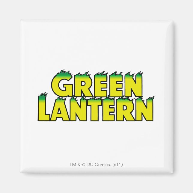 Gult Logotyp Flames Magnet (Framsidan)