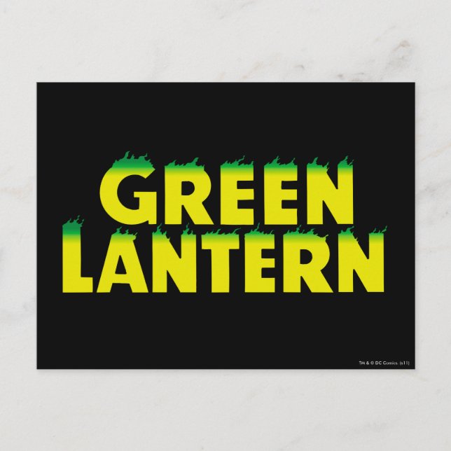 Gult Logotyp Flames Vykort (Framsida)