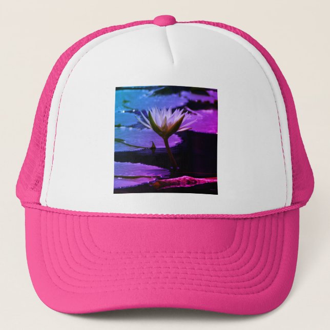 Gult Lotus Waterlily Hat Keps (Framsida)